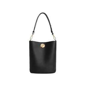 Coccinelle Bucket Bag Schwarz/Kognak