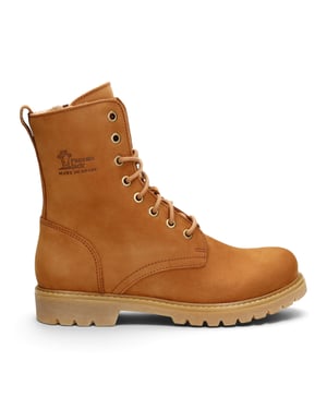 Panama Jack Wasserdichte warme Schnürstiefel aus braunem Leder für Damen - Frisia-B44