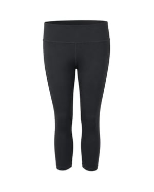 Reebok WOR Mesh Damen schwarze Capri-Leggings