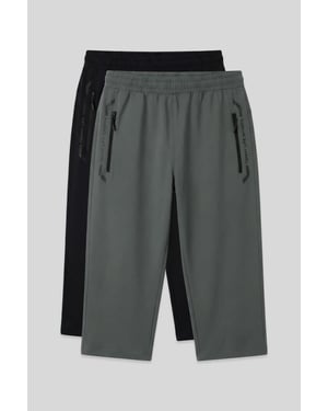 Tommy Life Baumwollmix-Shorts für Herren - Anthrazit