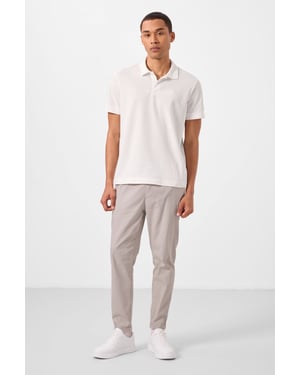 Herren Chinos mit geradem Schnitt aus Gabardine