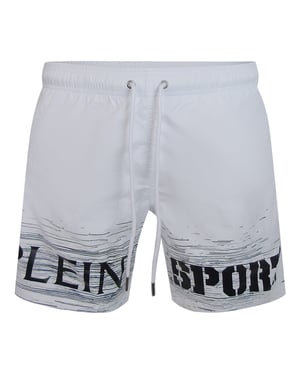 Plein Sport Shade Logo Badeshorts - Weiß