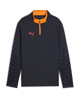 Puma - Drill-Top für Kinder, mit kurzem Reißverschluss (Marine/Rot)