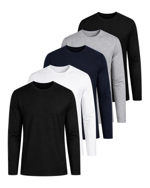 Kruze | Lot de 5 t-shirts à manches longues pour homme