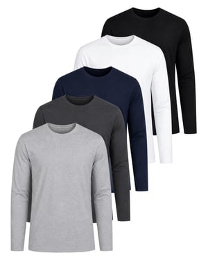 Kruze | Lot de 5 t-shirts à manches longues pour homme