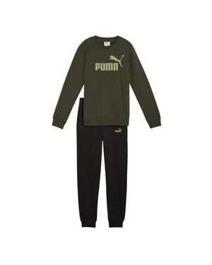 Puma - "No.1" Trainingsanzug-Set für Kinder, Fleece (Blau/Grün)