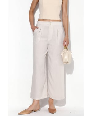 Damen Hochbundweite Hosen mit weitem Bein