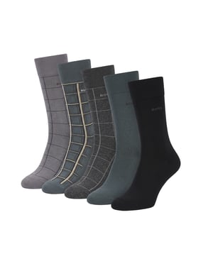 Packung mit 5 Paar Herren Baumwoll Socken mit hohem Schaft 50547921