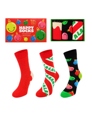Happy Socks 3er-Pack Multicolor Zeit für das Urlaubs-Geschenkset