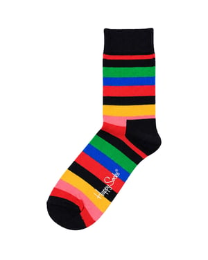 Happy Socks 1-Pack Mehrfarbige Streifen