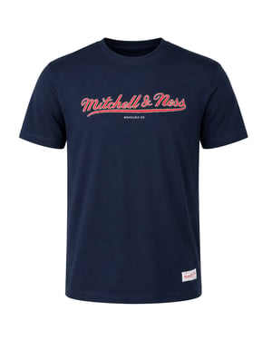 Mitchell & Ness Klassisches Herren T-Shirt in Marineblau
