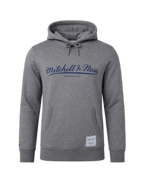 Mitchell & Ness Klassischer Fleece Herren Hoodie in Grau