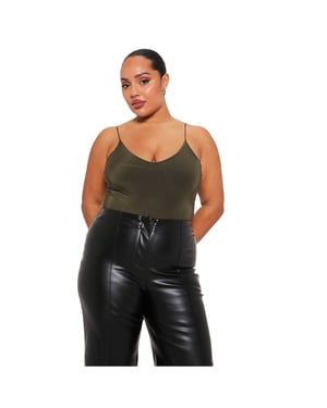 I Saw It First - Bodysuit für Damen, Doppellagig (Khakigrün)