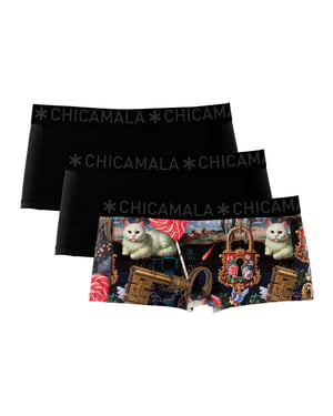 Chicamala Boxershorts – 3er-Pack – Damenunterwäsche