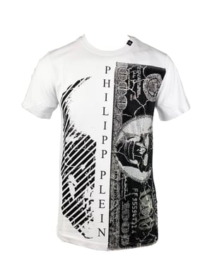 Philipp Plein MTK1448 �Money� 01 Weisses T-Shirt