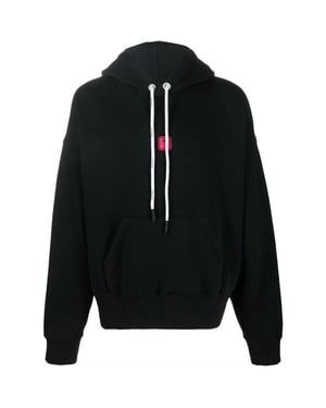 Palm Angels Bold Angels PXP Logo Schwarzer Kapuzenpullover