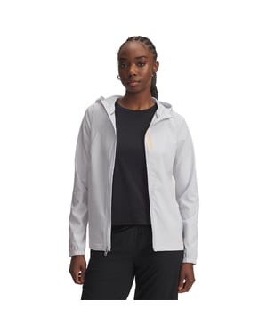 Under Armour - "Outrun Storm" Kapuzenjacke für Damen (Graystone)