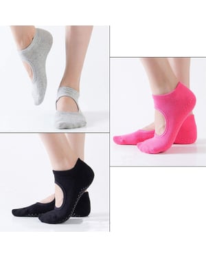 Set mit 3 Paar Yoga-Socken