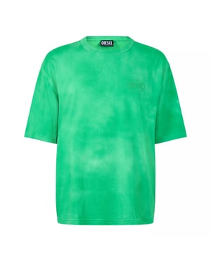 Diesel - T-Shirt für Herren, Gewaschen (Farngrün)