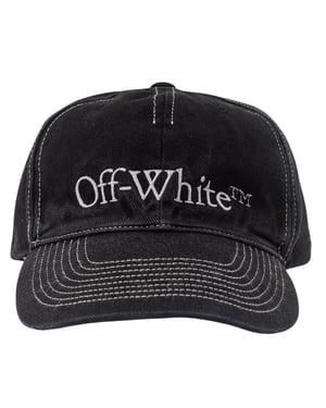 Off-White – Bookish OW – Schwarze Baseballkappe