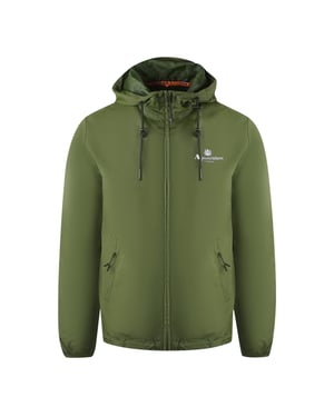Aquascutum London Logo Armee Grün Active Windbreaker Jacke