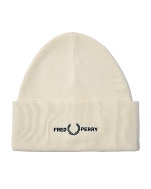 Bonnet Fred Perry Pour Accessoires en Écru