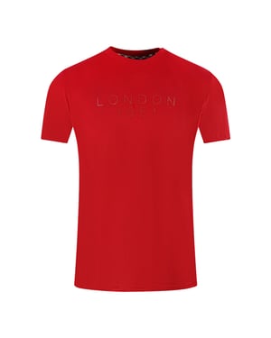 Aquascutum London 1851 Tape Logo Rotes T-Shirt