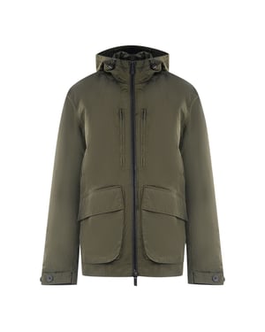 Lyle & Scott Schlichte Jacke mit grüner Kapuze