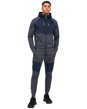 Kruze By Enzo Herren Scuba-Trainingsanzug Set - Grau
