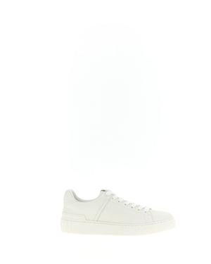 Balmain Weiße Kalbsleder Sneakers