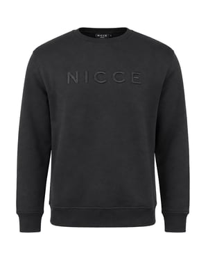 Nicce Mercury Herren Schwarz Pullover