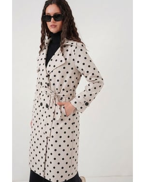 Gürteltreter Langärmliger Trenchcoat