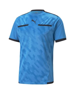 Puma - "TeamLIGA" Schiedsrichtertrikot für Herren (Azure Blau/Schwarz)