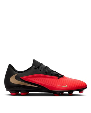 Nike - "Phantom 6 Low Club" Fußballschuhe mit festem Boden für Herren (Rot/Schwarz)