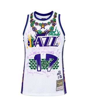 Mitchell & Ness NBA Young Money x New Orleans Jazz Herrenweißes Weste