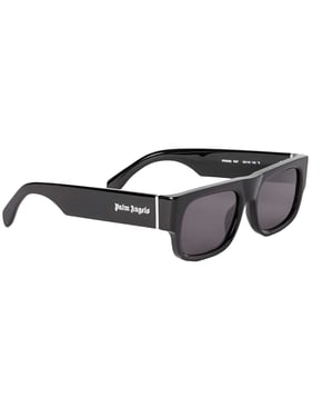 Palm Angels - "Midway" Rechteck-Sonnenbrille für Herren (Schwarz/Dunkelgrau)