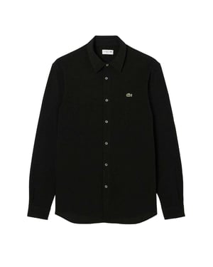 Lacoste - Hemd für Herren, Schmal, Langärmlig (Schwarz)