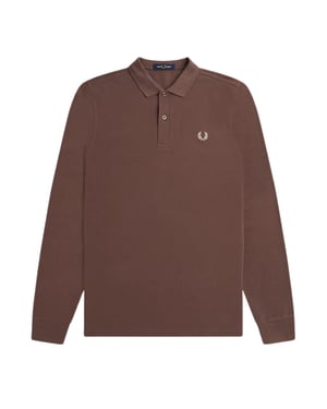 Fred Perry Brick Langarm-poloshirt