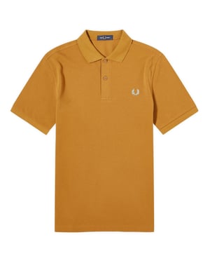 Fred Perry Classic Poloshirt Mit Logo In Dunkelkaramellblau