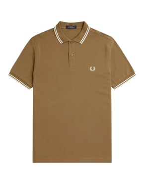 Fred Perry Twin Tipped Shaded Stone Poloshirt