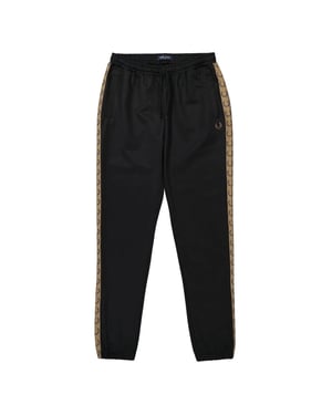 Fred Perry Saisonale, Genähte Schwarze Jogginghose