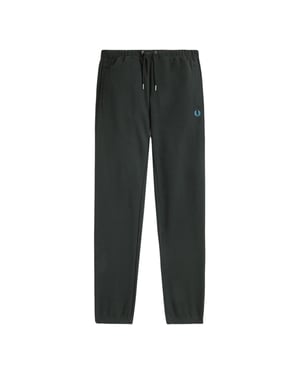 Fred Perry Loopback-sweatpants In Nachtgrün