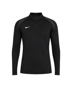 Nike Dri-fit Strike Drill Schwarzes 3/4-reißverschluss-top