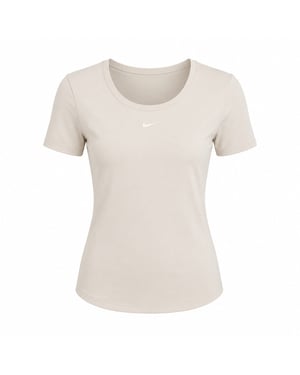 Nike Damen-tight-top Mit Mini-ripp-ausschnitt Und Tiefem Rückenausschnitt In Hellbraun