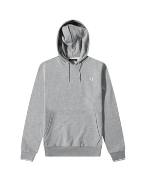 Fred Perry Kapuzenpullover In Graumeliert Mit Farbverlauf