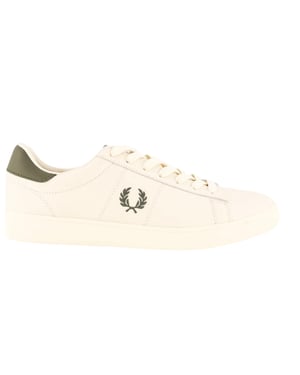Fred Perry Spencer Leder-sneaker In Ecru