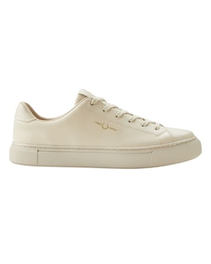 Fred Perry B71 Leder-sneaker In Haferflockenfarbe