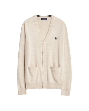 Fred Perry Porridge Marl Classic Cardigan
