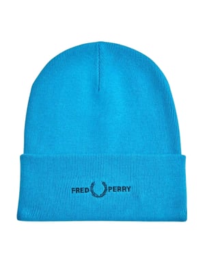 Fred Perry Bestickte Cyber ​​blue Mütze