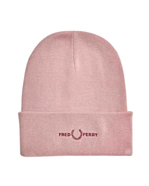 Fred Perry Bestickte Mütze In Altrosa